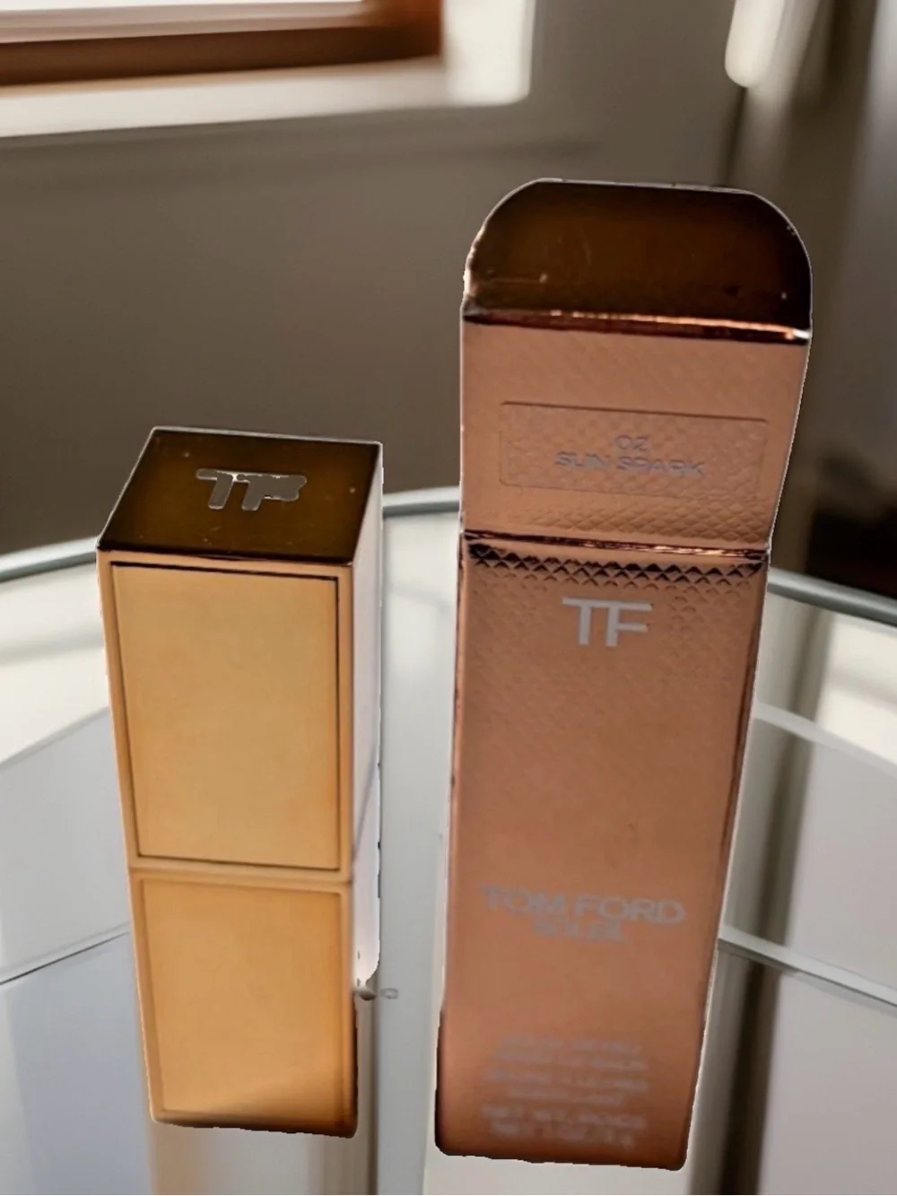 TOM FORD Soleil De Feu Spark Lip Balm 02 Sun Spark  0.1oz/3G New in Box